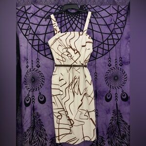 Joseph Ribkoff white and brown dress. Great condition, no imperfections.